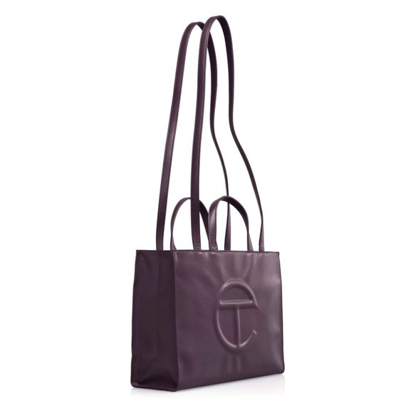 TELFAR eggplant purple medium shopping bag - NWT - still in box - Picture 1 of 7